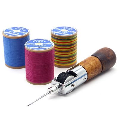 Flat Wax Flat Lines 0.8mm Leather Polyester Waxed Thread per utensile da cucire fai da te fatto a mano