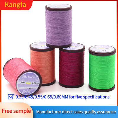 80m/Cone Kangfa Filato artigianale WEIXIN Filato di poliestere cerato 0,8mm per la fabbricazione di gioielli