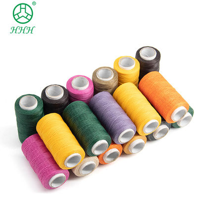 Colore tinto poliestere nylon filo cerato per cucito di cuoio piccolo cono 7 giorni tempo di consegna