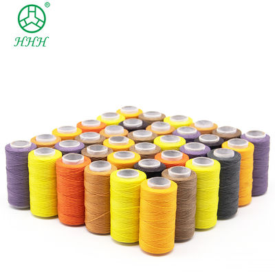 Colore tinto poliestere nylon filo cerato per cucito di cuoio piccolo cono 7 giorni tempo di consegna
