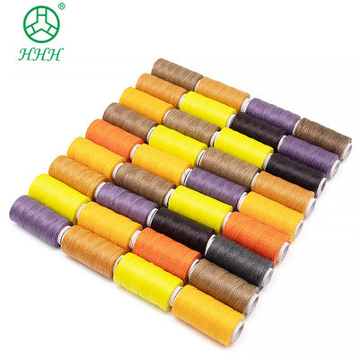 Colore tinto poliestere nylon filo cerato per cucito di cuoio piccolo cono 7 giorni tempo di consegna