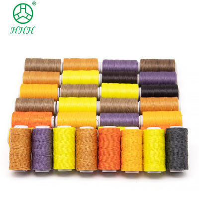 Colore tinto poliestere nylon filo cerato per cucito di cuoio piccolo cono 7 giorni tempo di consegna