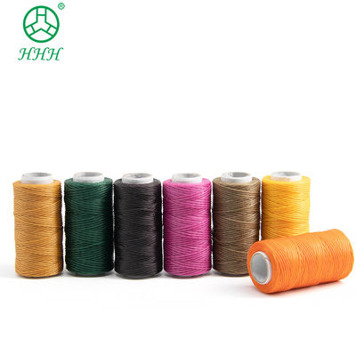 Colore tinto poliestere nylon filo cerato per cucito di cuoio piccolo cono 7 giorni tempo di consegna