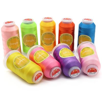 Filato di ricamo in poliestere 120d/2 per prestazioni di produzione di ricamo