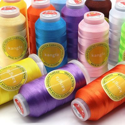 Filato di ricamo in poliestere 120d/2 per prestazioni di produzione di ricamo