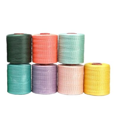 100% poliestere di canapa morbida 300D/16 filo di cera Peso netto 400g per sacchetto a corda artigianale