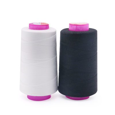 Filtro di cucitura fai da te bobine di poliestere per macchine a mano cucitura in cotone nero/bianco