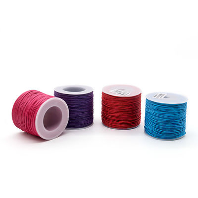 1 mm di cotone filato filato conta filo di cera colorato per gioielli da maglia universale a mano