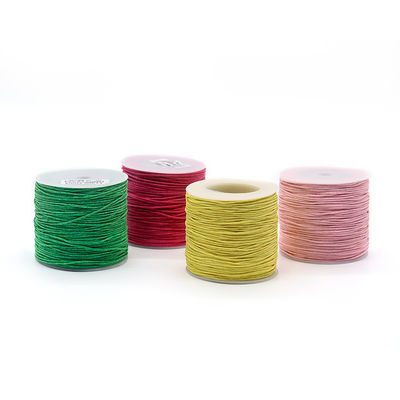 1 mm di cotone filato filato conta filo di cera colorato per gioielli da maglia universale a mano