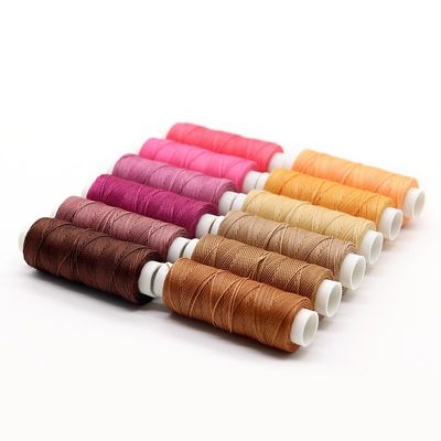 1 mm resistente alle sostanze chimiche 100% pelle di poliestere filo circolare cerato per borse cucite a mano