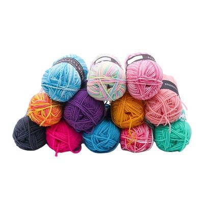 4 Filati di maglieria per maglioni a maglia di lana a spillo accettati OEM/ODM e materiale di latte cotone