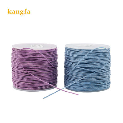 100% cotone rotolo cordone a cera filo cordone stringa cintura per gioielli realizzazione cono di plastica