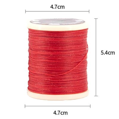 Cucitura a mano 30g Un rotolo di filo di cera rotonda per artigianato di cuoio fai da te Poliestere 0.55MM
