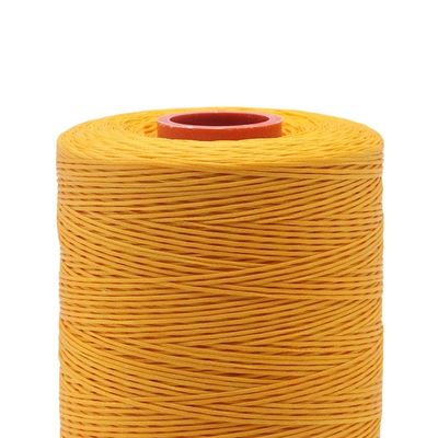 Alta tenacità 100% filato di poliestere piatto con cera filato a treccia 0,8 mm 1 mm impermeabile nero