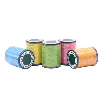 Maglieria a mano 0,55 mm Filato di lino con cera 120 m in 40 colori per progetti di macramma