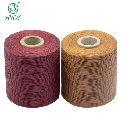 Filato di cera piatta monocolore 210D di nylon con cera per cucire filati di poliestere