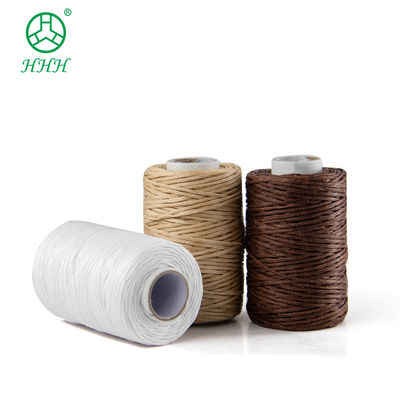 0.8mm Filato di cucitura in poliestere cerato per cucitura di prodotti in pelle e durevole