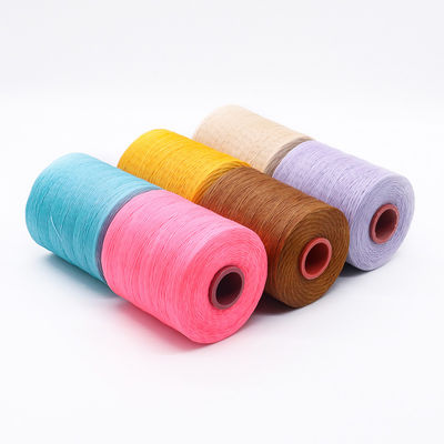 210D/16 Flat Waxed Polyester Thread Cord 1 mm per la fabbricazione di scarpe con disegno tinto