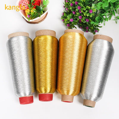 Colore scintillante 3300 Yards Poliestere Maglieria a filo di macchina Ricamo metallico Filato industriale