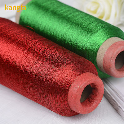 Colore scintillante 3300 Yards Poliestere Maglieria a filo di macchina Ricamo metallico Filato industriale