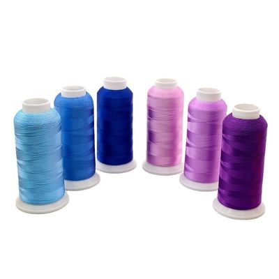 720 colori Selezione filo ricamo in poliestere 100g/spool personalizzato con campione gratuito
