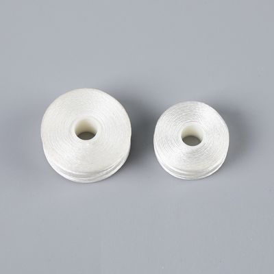 2 cm di diametro ricamo filo di fondo bianco senza confine L-tipo 75D/2 Shuttle Core cucitura prefondato bobbin 6