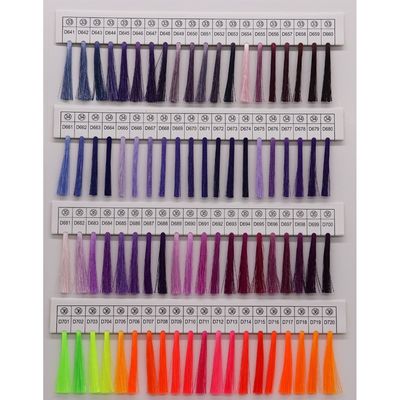 Ricamo Carta di colore del filo di seta Quadro campione Libro 2pli 720 colori per il ricamo