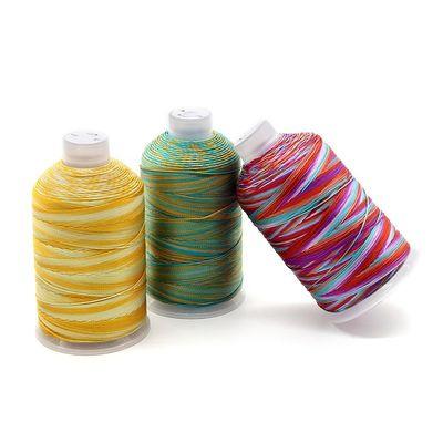 250 g filo arcobaleno multicolore 100% poliestere per tessitura artigianale filo da cucire domestico