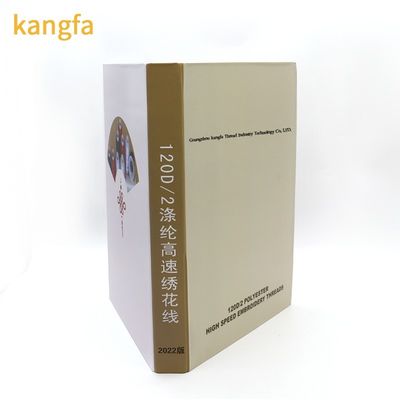 Ricamo Filato di seta Cartoline di colore Libro 5000y Lunghezza/cone e 100% poliestere