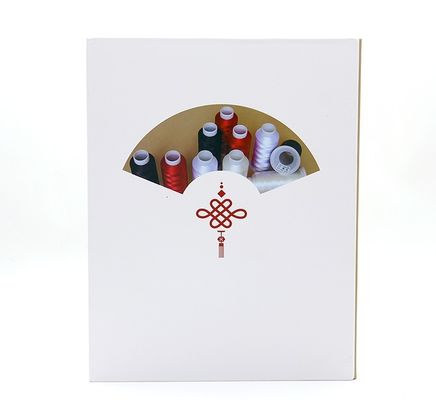 Ricamo Filato di seta Cartoline di colore Libro 5000y Lunghezza/cone e 100% poliestere