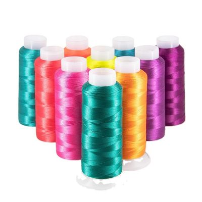 120D 2 filo di ricamo per cucitura MERCERIZATO Perfetto per il ricamo a macchina su capi di abbigliamento