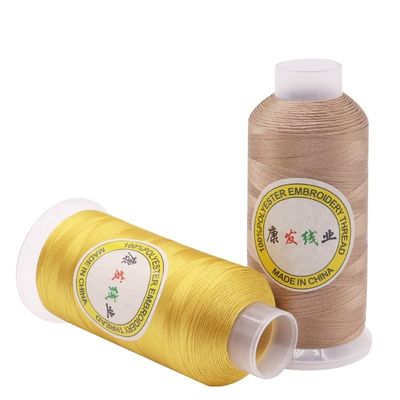 100% poliestere 120d 2 5000Y filo ricamo con ridotto restringimento OEM ODM accettato