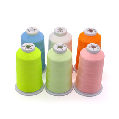 27 colori Poliestere 150D/2 filo luminoso per Jean cucito filo ricamo riflettente
