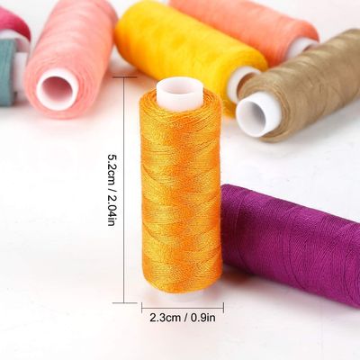 60 colori filo di cucitura in poliestere arcobaleno per fai da te ricamo a macchina Protezione UV